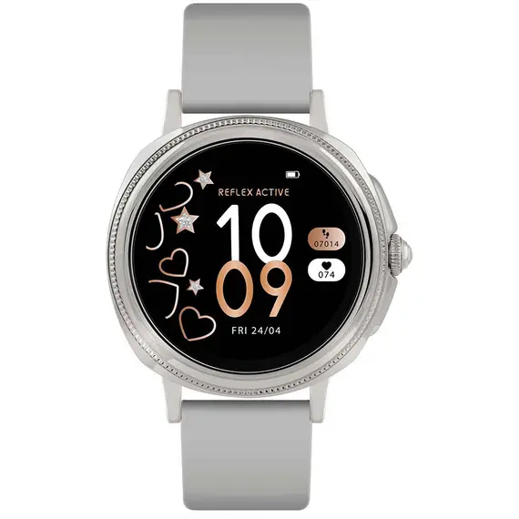 REFLEX ACTIVE Series 25 Grey Silicon Strap RA25-2179