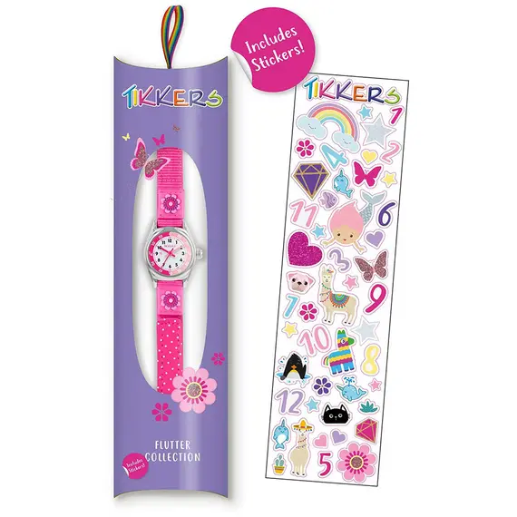 TIKKERS Girls Pink Strap Flower Set TK0119, image 4