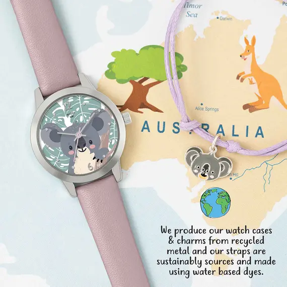 TIKKERS WWF Pink Strap Koala Set TKWWF001-SET, image 2