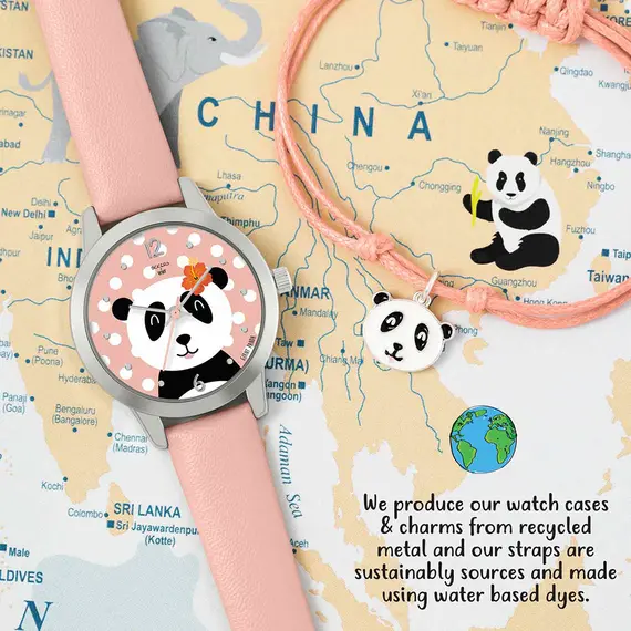 TIKKERS WWF Pink Strap Panda Set TKWWF002-SET, image 2
