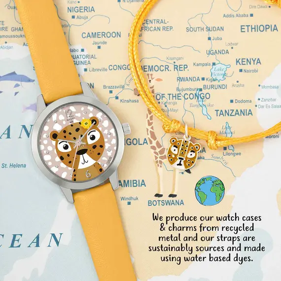 TIKKERS WWF Yellow Strap Leopard Set TKWWF005-SET, image 2