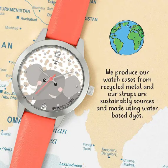 TIKKERS WWF Orange Strap Elephant TKWWF007, image 2