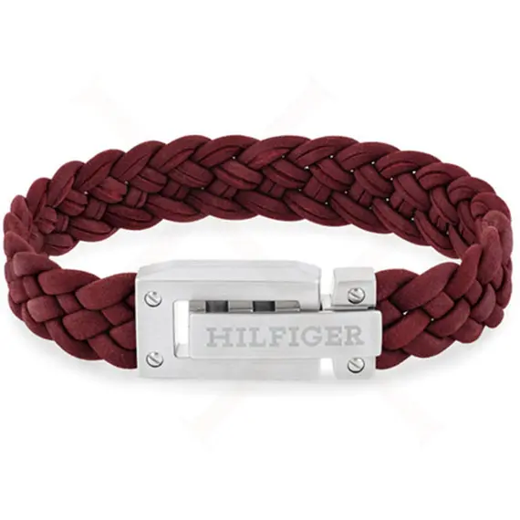 TOMMY HILFIGER Leather Stainless Steel Bracelet 2790519