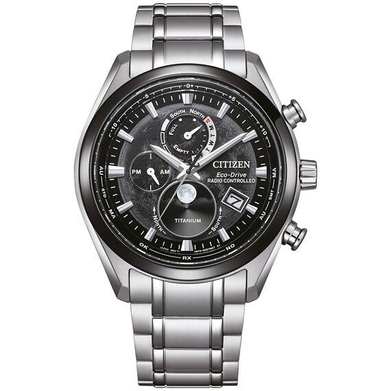 CITIZEN Tsuki-Yomi Eco-Drive Moonphase Titanium BY1018-80E