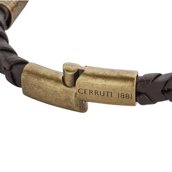 CERRUTI Trio Βραχιόλι Από Δέρμα Και Ανοξείδωτο Ατσάλι 20cm CIAGB0000603, image 3
