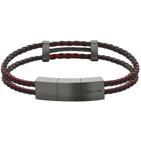CERRUTI Strings Βραχιόλι Από Δέρμα Και Ανοξείδωτο Ατσάλι 20cm CIAGB0000902, image 2
