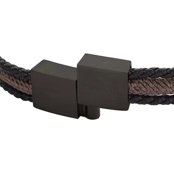 CERRUTI Cords Βραχιόλι Από Δέρμα Και Ανοξείδωτο Ατσάλι 20cm CIAGB0002103, image 3