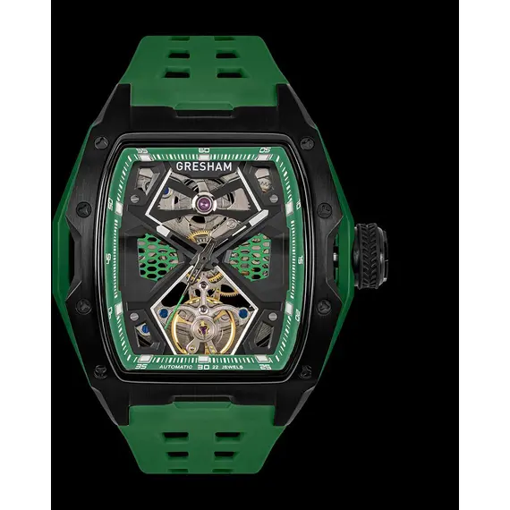 GRESHAM GL Special Edition Black and Green Colourway-Hyperion G1-0001-GRN, image 2