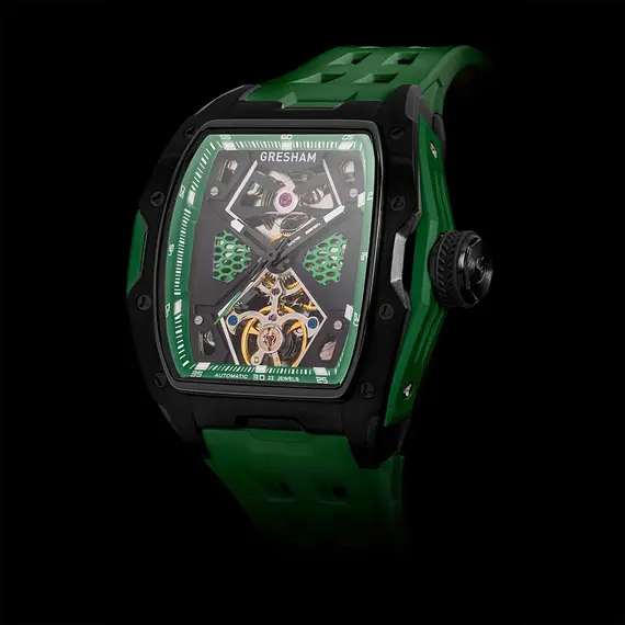 GRESHAM GL Special Edition Black and Green Colourway-Hyperion G1-0001-GRN, image 3