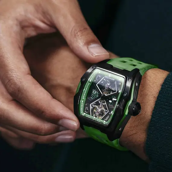 GRESHAM GL Special Edition Black and Green Colourway-Hyperion G1-0001-GRN, image 4