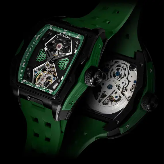 GRESHAM GL Special Edition Black and Green Colourway-Hyperion G1-0001-GRN, image 5