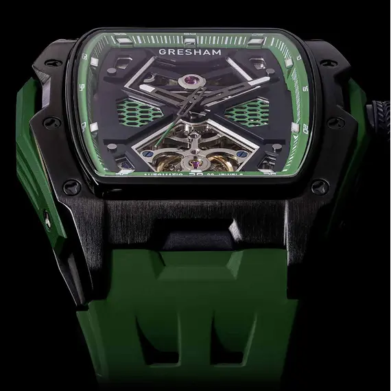 GRESHAM GL Special Edition Black and Green Colourway-Hyperion G1-0001-GRN, image 6