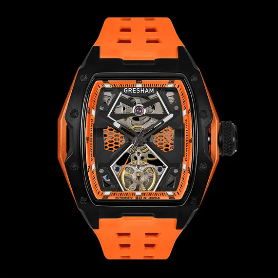 GRESHAM GL Special Edition Black and Orange Colourway-Lava G1-0001-ORN, image 2