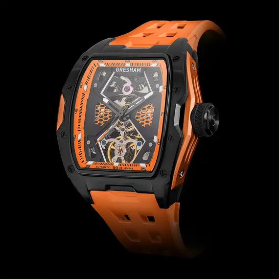 GRESHAM GL Special Edition Black and Orange Colourway-Lava G1-0001-ORN, image 3