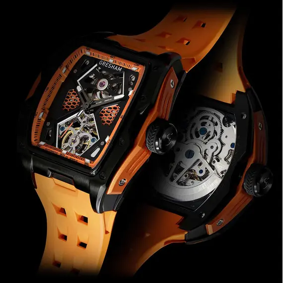 GRESHAM GL Special Edition Black and Orange Colourway-Lava G1-0001-ORN, image 6