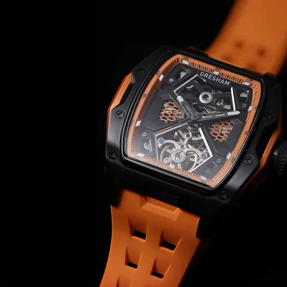 GRESHAM GL Special Edition Black and Orange Colourway-Lava G1-0001-ORN, image 7
