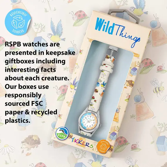 TIKKERS X RSPB Wild Things Printed Strap TKRSPB06, image 5