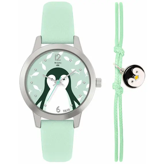 TIKKERS WWF Green Strap Penguin Set TKWWF004-SET