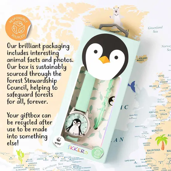 TIKKERS WWF Green Strap Penguin Set TKWWF004-SET, image 3