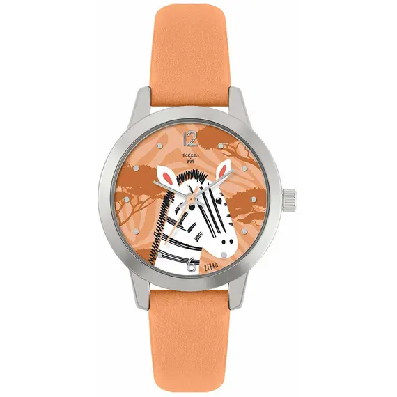 TIKKERS WWF Orange Strap Zebra TKWWF006