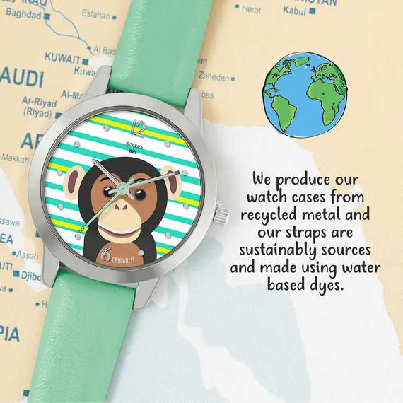 TIKKERS WWF Green Strap Chimpanzee TKWWF008, image 2