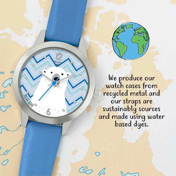 TIKKERS WWF Blue Strap Polar Bear TKWWF010, image 2