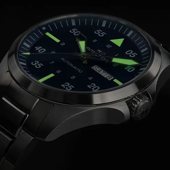 HAMILTON Khaki Aviation Pilot Day Date Automatic H64635140, image 5