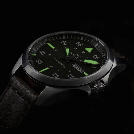 HAMILTON Khaki Aviation Pilot Day Date Automatic H64635560, image 4