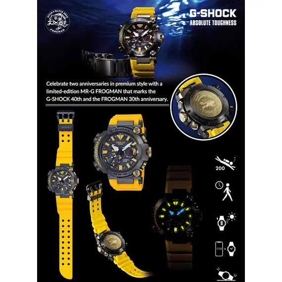 CASIO G-Shock MR-G Frogman Tough Solar Bluetooth Titanium Limited Set MRG-BF1000E-1A9DR, image 8