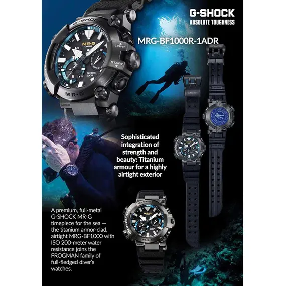CASIO G-Shock MR-G Frogman Tough Solar Bluetooth Titanium MRG-BF1000R-1ADR, image 7
