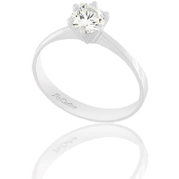 FACADORO White Gold Ring 14K RI-000734W