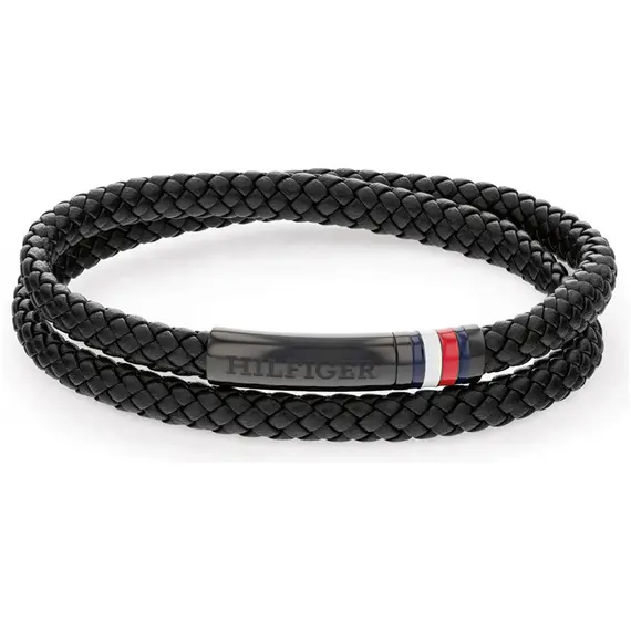 TOMMY HILFIGER Leather Stainless Steel Bracelet 2790552