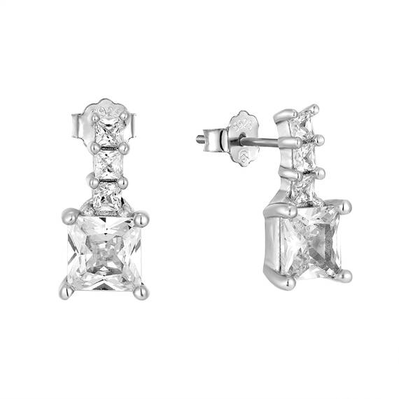 PRINCESILVERO Silver 925 Earrings 3A-SC800-1