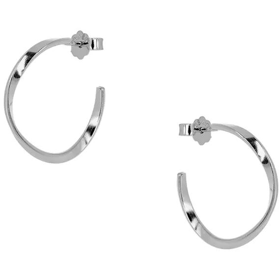 PRINCESILVERO Σκουλαρίκι Κρίκος Μικρός Από Ασήμι 925 9A-SC139-1