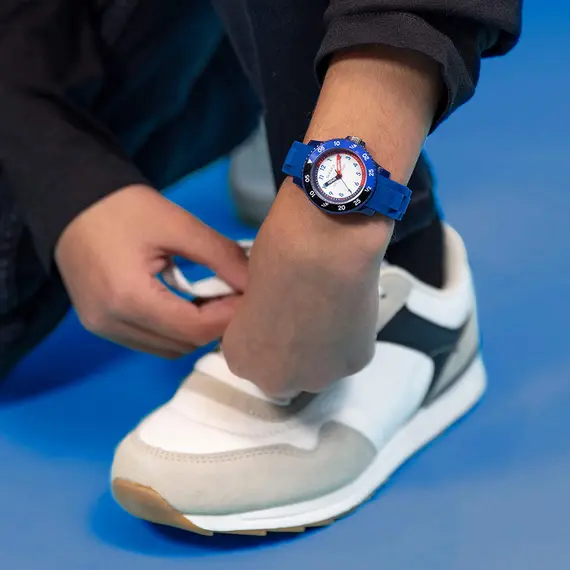 TIKKERS Boys Blue Strap Time Teacher ATK1088, image 4