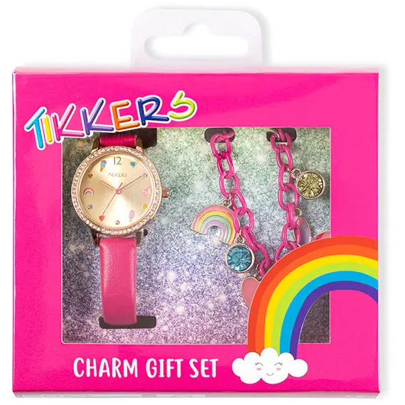 TIKKERS Girls Pink Strap Stone Set ATK1089, image 5