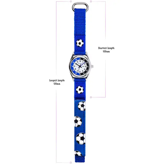 TIKKERS Boys Blue Canvas Strap Teacher Football Set ATK1090, image 3