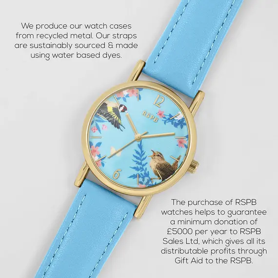 TIKKERS RSPB Light Blue Leather Strap TKRSPB04, image 2