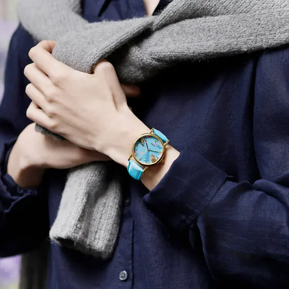 TIKKERS RSPB Light Blue Leather Strap TKRSPB04, image 3