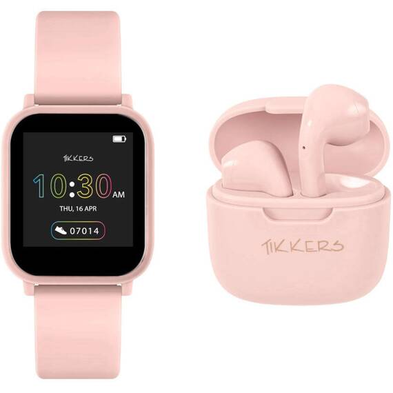 TIKKERS Teen Smartwatch Σετ Με Ασύρματα Ακουστικά TKS10-0001-SET