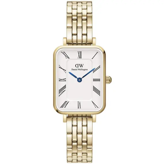 DANIEL WELLINGTON Quadro Roman Numerals 5-Link Gold DW00100688