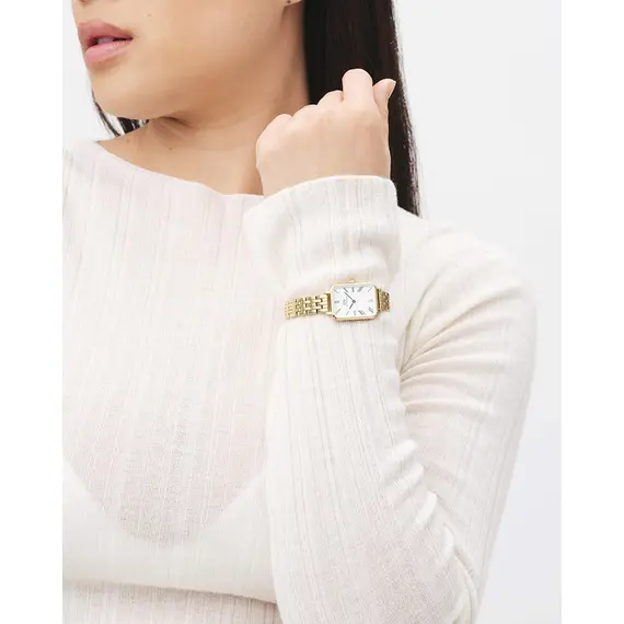 DANIEL WELLINGTON Quadro Roman Numerals 5-Link Gold DW00100688, image 4