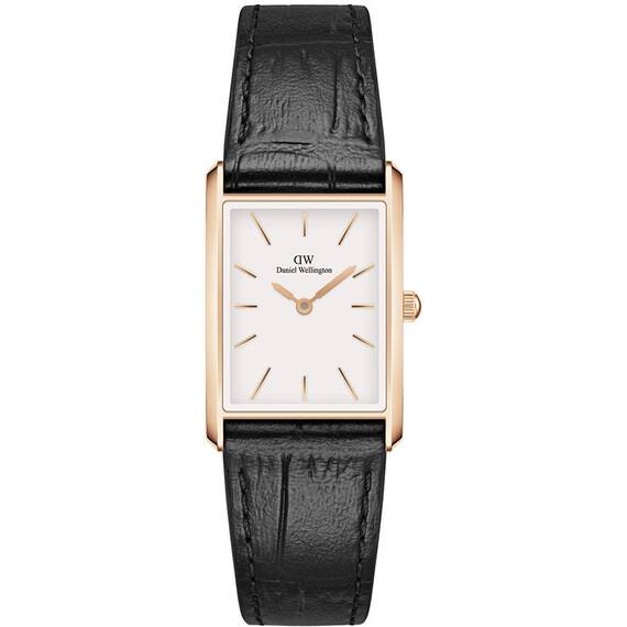 DANIEL WELLINGTON Bound Black Crocodile Rose Gold DW00100693