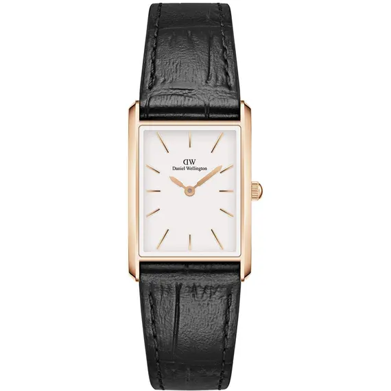 DANIEL WELLINGTON Bound Black Crocodile Rose Gold DW00100693