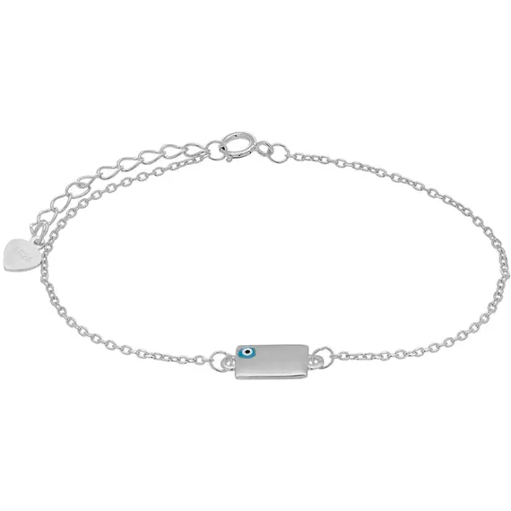 PRINCESILVERO Βραχιόλι Με Ματάκι Από Ασήμι 925 15cm-18cm 3A-BR490-1Q