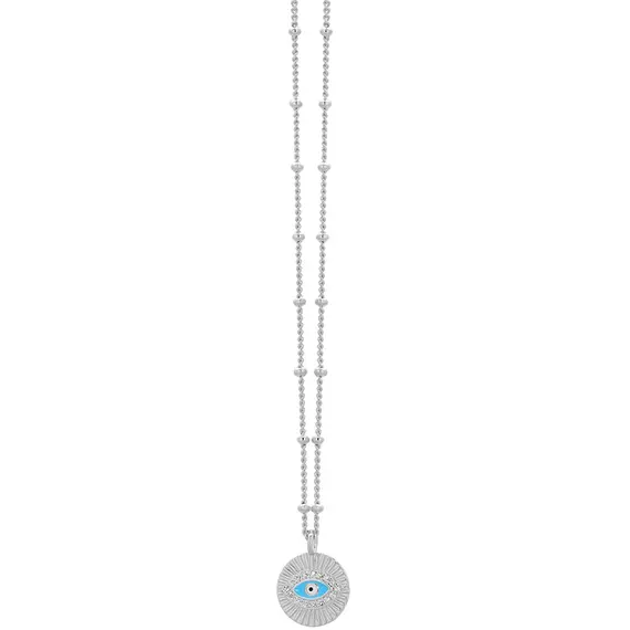PRINCESILVERO Κολιέ Ματάκι Με Πέτρες Από Ασήμι 925 45cm 3A-KD508-1Q