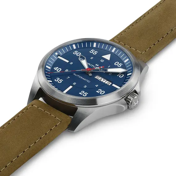 HAMILTON Khaki Aviation Pilot Day Date Automatic Air Glaciers Edition H64655941, image 9