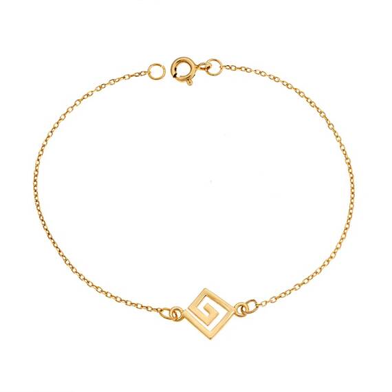 Βραχιόλι Senza Silver 925 Gold Plated, μαίανδρος