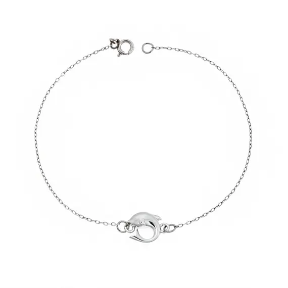 Βραχιόλι Senza Silver 925, δελφίνι