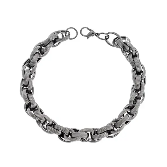 Βραχιόλι Senza Stainless Steel Gun Metal